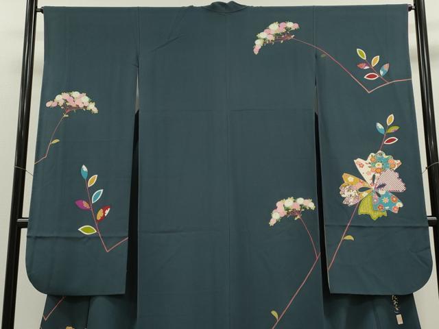 平和屋着物●豪華振袖 作家物 駒刺繍 花おとぎ 金彩 正絹 逸品 CABJ2437ze