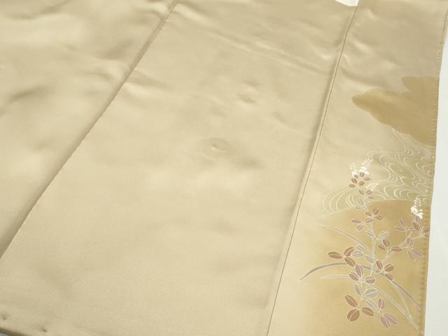 平和屋着物●西陣 京の名門 じゅらく謹製 帝王紫 訪問着 駒刺繍 枝花文 暈し染め 金彩 正絹 逸品 CABJ2440ze