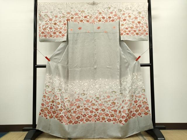平和屋着物●訪問着 作家物 舞梅文 金彩 正絹 逸品 CABJ2456ze