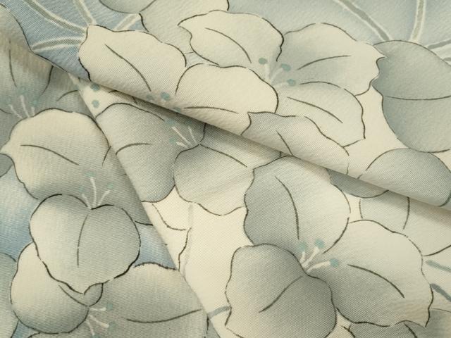 平和屋着物●上質な小紋 草花文 暈し染め 正絹 逸品 CABJ2460ze