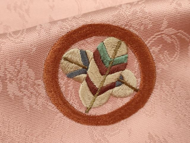 平和屋着物●訪問着 総刺繍 駒刺繍 花唐草地紋 草花丸文 虹色 仮絵羽 正絹 逸品 未使用 CABJ2462ze