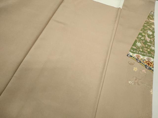 平和屋着物●豪華色留袖 作家物 人物正倉院更紗花鳥文 金彩 正絹 逸品 CABJ2465ze