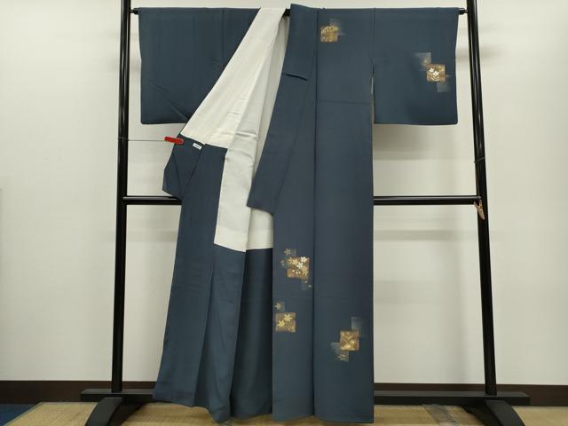 平和屋着物●中村勘九郎 訪問着 駒刺繍 色紙重ね草花文 金彩 正絹 逸品 CABJ2469ze