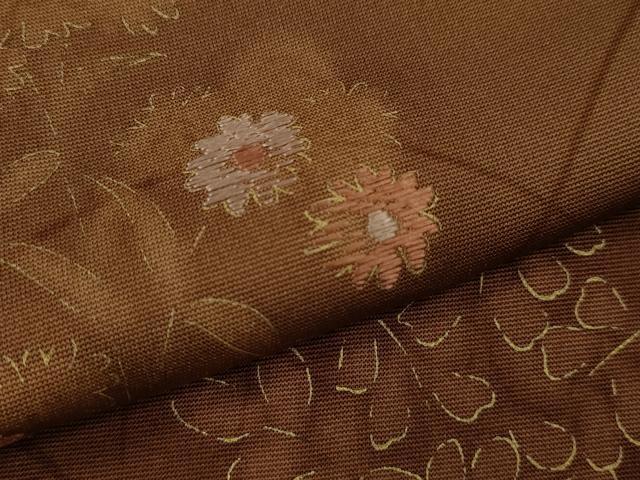 平和屋着物●訪問着 刺繍 草花文 暈し染め 金彩 正絹 逸品 CABJ2478ze