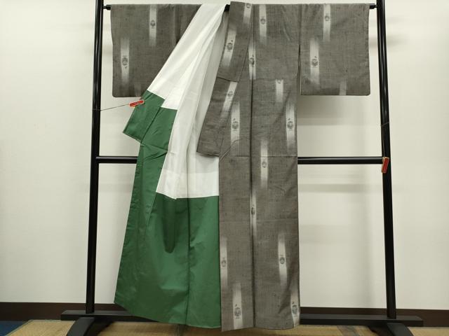 平和屋着物●上質な紬 フクロウ 正絹 逸品 CABJ2479ze
