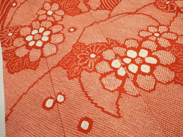平和屋着物●豪華振袖 総絞り 立波舞花文 正絹 逸品 CABJ2483ze