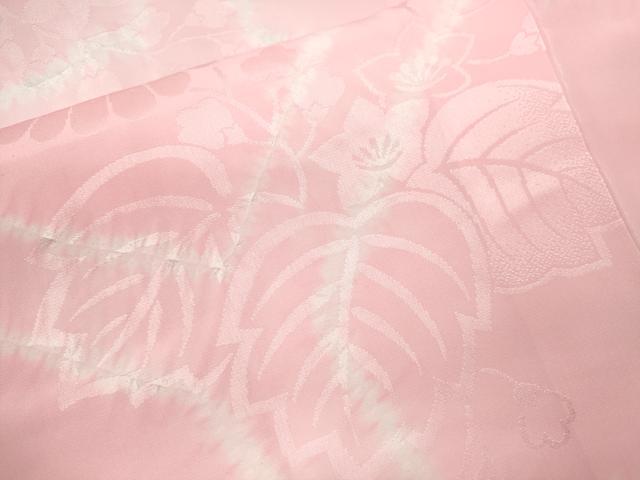 平和屋着物●振袖用長襦袢 無双仕立て 絞り 草花地紋 洗える着物 CABJ2486ze