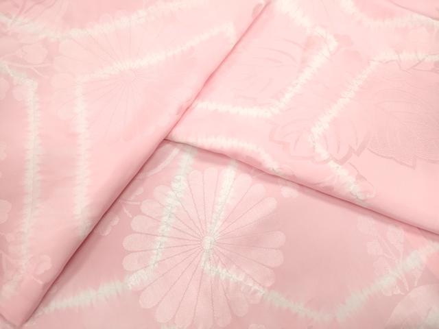 平和屋着物●振袖用長襦袢 無双仕立て 絞り 草花地紋 洗える着物 CABJ2486ze