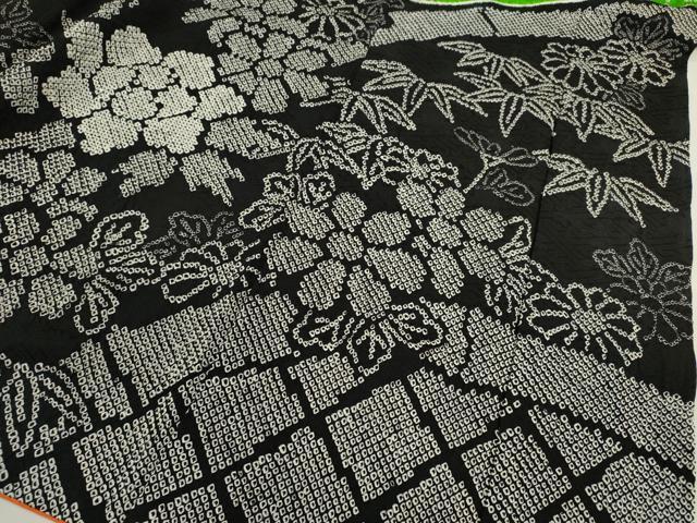 平和屋着物●豪華振袖 総絞り 籬草花文 正絹 逸品 CABJ2495ze