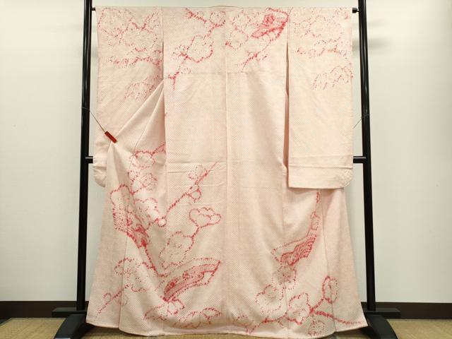 平和屋着物●豪華振袖 総絞り 地紙枝梅文 正絹 逸品 CABJ2497ze