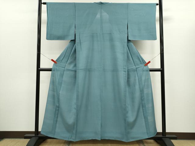 平和屋着物*夏物 色無地 霞紋絽 浅縹色 松坂屋扱い 正絹 逸品 CABJ2525ze