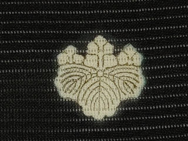 平和屋着物*夏物 黒留袖 絽 総刺繍 カトレア 金銀糸 洗える着物 CABJ2526ze