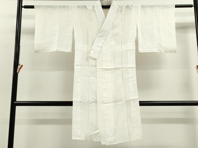 平和屋着物*夏物 長襦袢 流水笹紋紗 生成り色 麻 逸品 CABJ2529ze