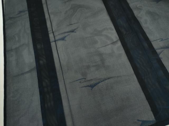 平和屋着物*夏物 小紋 紗 遠山文 正絹 逸品 CABJ2534ze