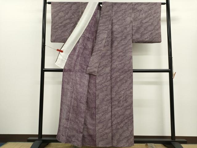 平和屋着物*夏物 江戸小紋 廣瀬雄望 絽 立波文 正絹 逸品 CABJ2549ze
