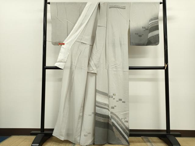 平和屋着物*夏物 訪問着 絽 駒刺繍 吉祥文 金彩 正絹 逸品 CABJ2551ze