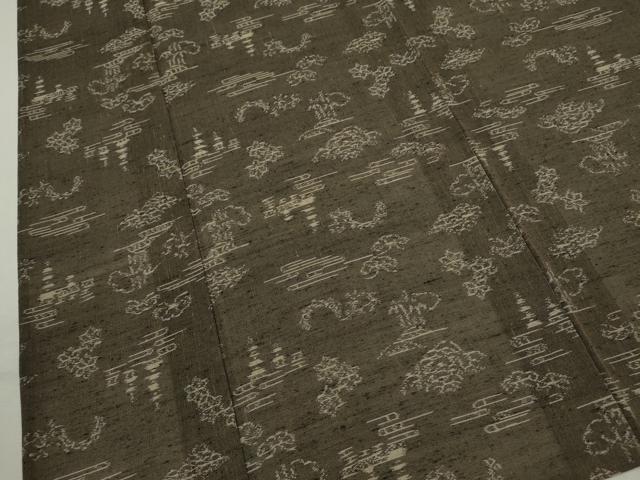 平和屋着物*夏物 紗紬 風景文 正絹 逸品 CABJ2555ze