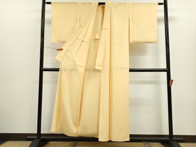 平和屋着物*夏物 色無地 絽 雄黄色 正絹 逸品 CABJ2560ze