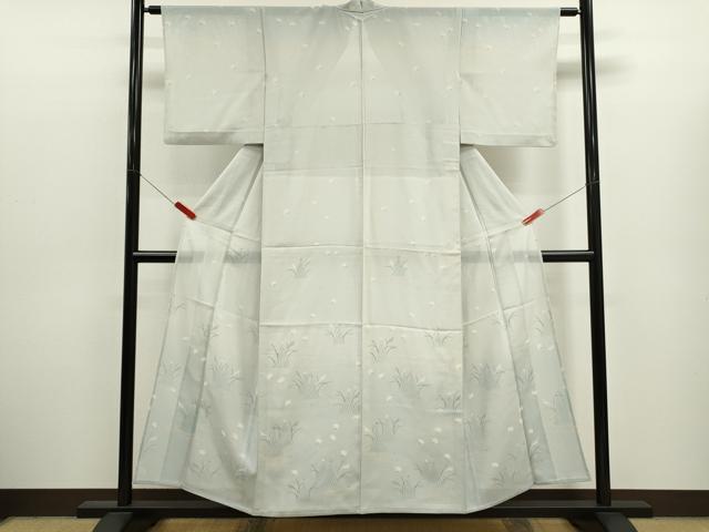 平和屋着物*夏物 訪問着 絽 飛鳥草木文 暈し染め 正絹 逸品 CABJ2573ze