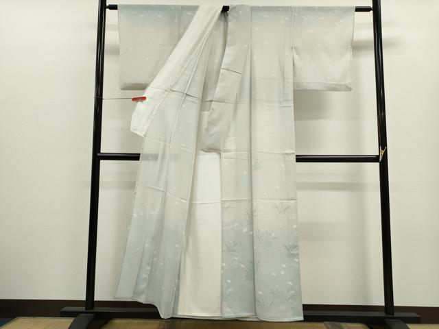 平和屋着物*夏物 訪問着 絽 飛鳥草木文 暈し染め 正絹 逸品 CABJ2573ze
