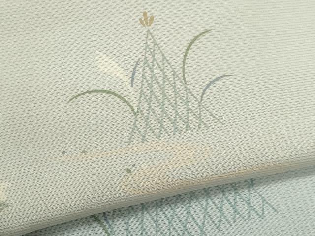 平和屋着物*夏物 訪問着 絽 飛鳥草木文 暈し染め 正絹 逸品 CABJ2573ze