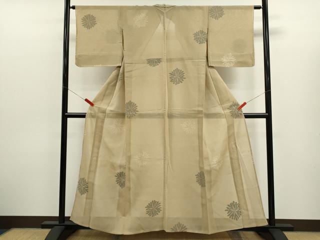 平和屋着物*夏物 紗紬 舞花文 正絹 逸品 CABJ2582ze