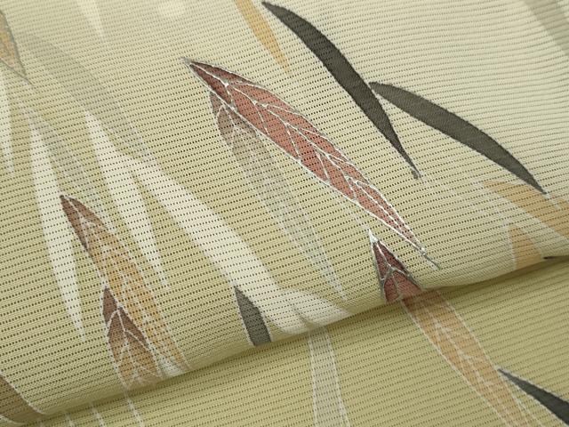 平和屋着物*夏物 訪問着 絽 枝垂れ柳文 暈し染め 銀彩 正絹 逸品 CABJ2584ze