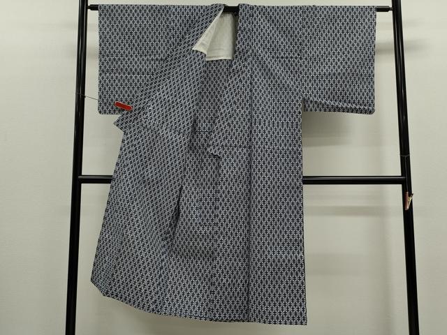 平和屋着物∴夏物 男性 浴衣 注染 抽象文 綿 逸品 CABJ2663ze