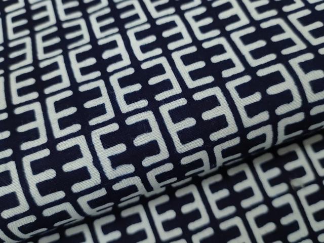 平和屋着物∴夏物 男性 浴衣 注染 抽象文 綿 逸品 CABJ2663ze