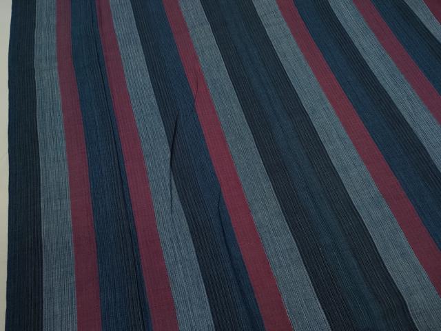 平和屋着物∴夏物 阿波しじら織 浴衣 縞 綿 逸品 CABJ2666ze