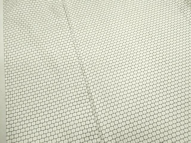 平和屋着物▽男性 単衣 亀甲柄 正絹 逸品 CABJ2668ze