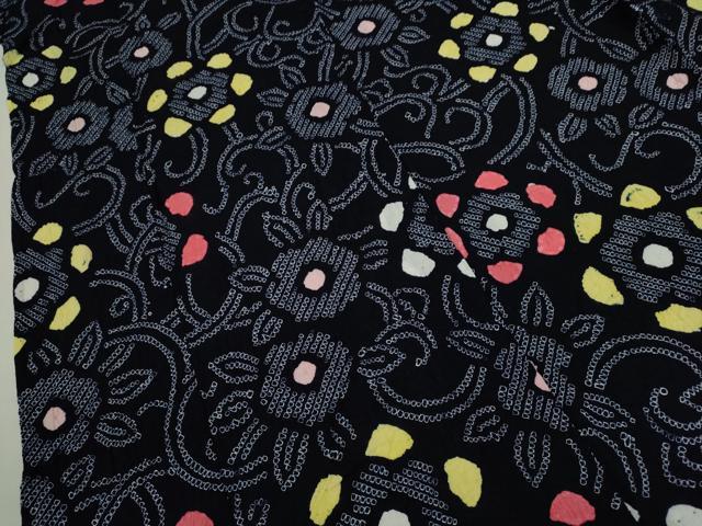 平和屋着物∴夏物 浴衣 有松鳴海絞り 花唐草文 綿 逸品 CABJ2712ze