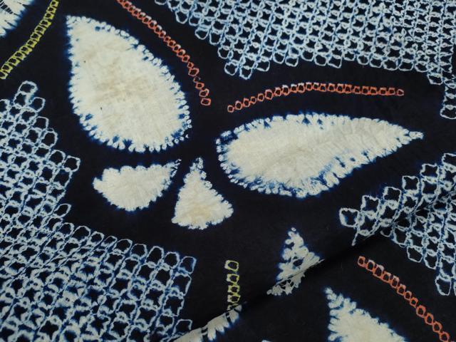 平和屋着物∴夏物 浴衣 有松鳴海絞り 舞蝶文 綿 逸品 CABJ2725ze
