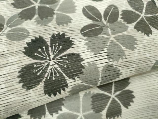 平和屋着物∴夏物 浴衣 注染 綿絽 撫子萩文 夢工房 日本製 綿 逸品 CABJ2735ze
