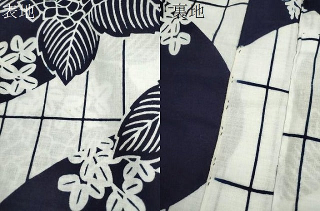 平和屋着物∴夏物 浴衣 注染 紫陽花 手縫い 綿 逸品 CABJ2755ze