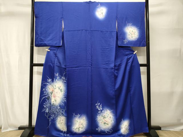 平和屋着物■訪問着 草花文 暈し染め 正絹 逸品 CABJ2806ev