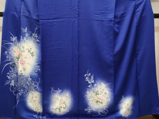 平和屋着物■訪問着 草花文 暈し染め 正絹 逸品 CABJ2806ev