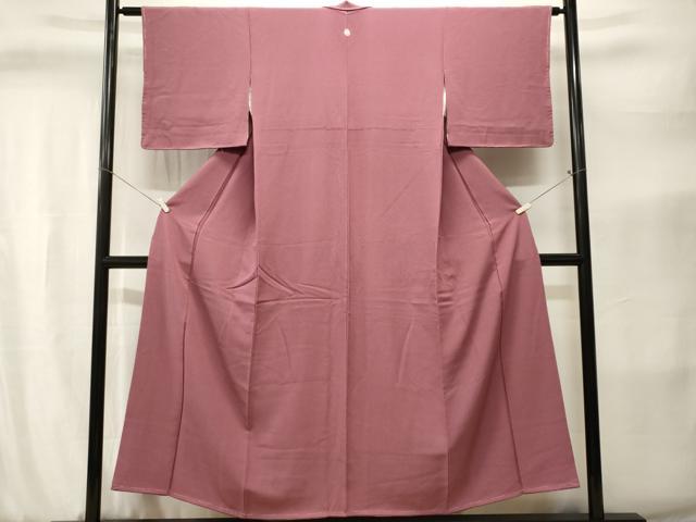 平和屋着物■上質な色無地 退紅色 正絹 逸品 CABJ2839ev