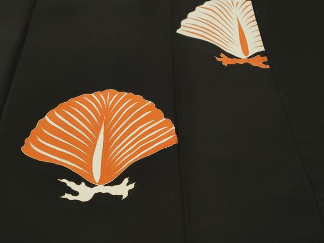 平和屋着物■豪華黒留袖 駒刺繍 花喰鳥 松葉文 正絹 逸品 CABJ2860ev
