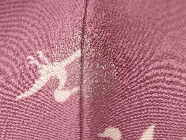 平和屋着物■訪問着 刺繍 飛鶴文 正絹 逸品 CABJ2872ev