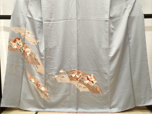 平和屋着物■訪問着 地紙花蝶丸文 金彩 正絹 逸品 CABJ2878ev