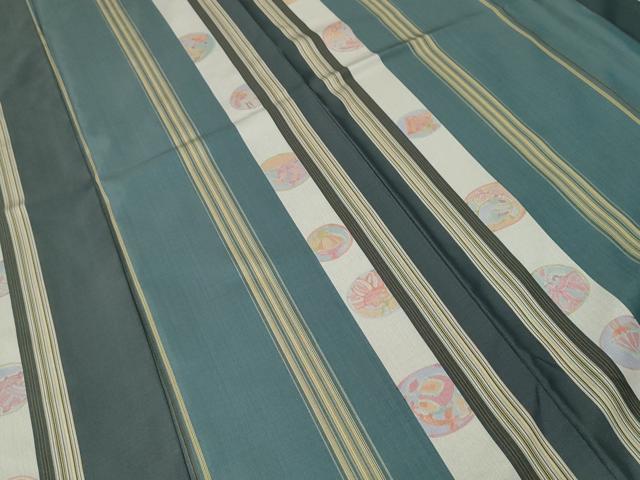 平和屋着物■本場染大島紬 宝尽し間道 鈴乃屋扱い 正絹 逸品 CABJ2880ev