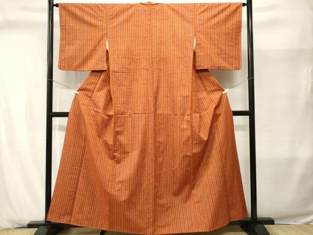 平和屋着物■上質な紬 縞 正絹 逸品 CABJ2888ev