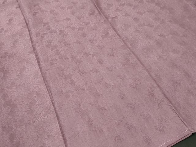平和屋着物■上質な色無地 葉尽くし地紋 二藍色 正絹 逸品 CABJ2901ev