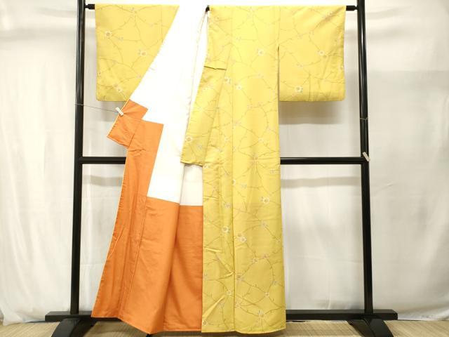 平和屋着物■小紋 枝椿文 洗える着物 CABJ2913ev