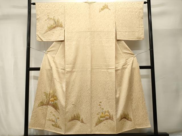 平和屋着物■訪問着 風景文 金彩 正絹 逸品 CABJ2919ev