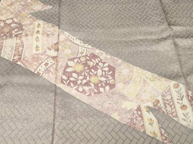 平和屋着物■訪問着 道長切嵌花文 正絹 逸品 CABJ2928ev