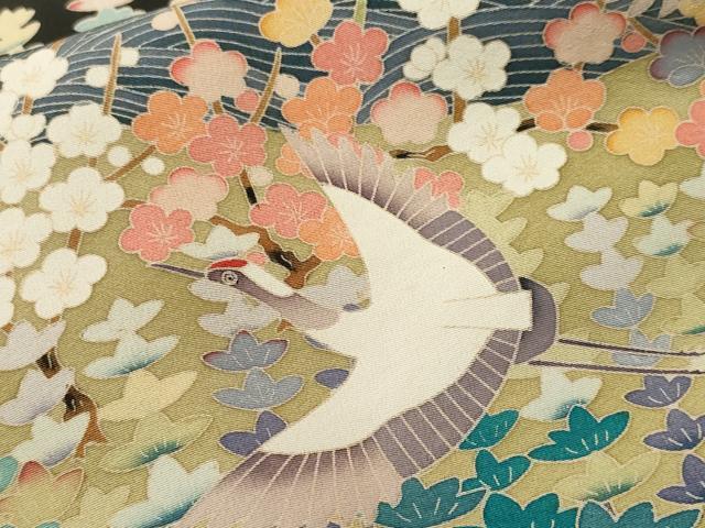 平和屋着物■豪華黒留袖 作家物 飛鶴浜松文 正絹 逸品 CABJ2938ev