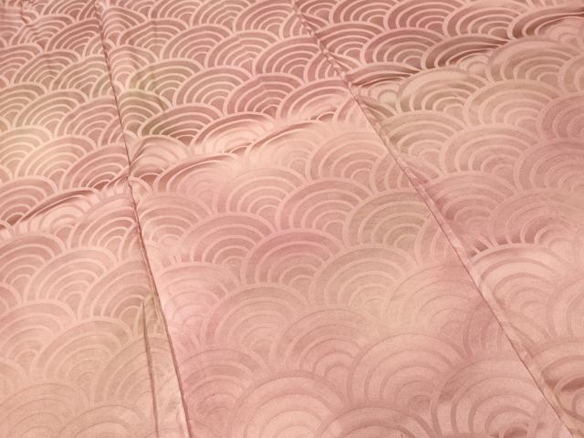 平和屋着物■上質な小紋 青海波霞文 暈し染め 正絹 逸品 CABJ2946ev