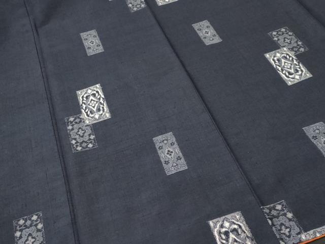 平和屋着物■上質な紬 色紙重ね花文 正絹 逸品 CABJ2963ev